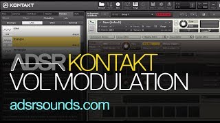 Kontakt  Using Modulation To Control Volume  How To Tutorial [upl. by Orenid]