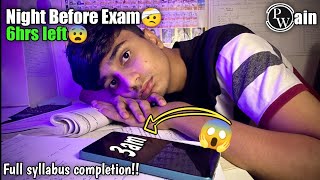 🔥Studying full syllabus one night before my BOARD EXAMS🤕😱  studyvlog jee iit pw neet upsc [upl. by Aissela]