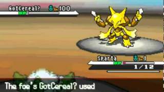 Pokemon Black and White Wifi Battle 11 vs UmbreonIsTheBest [upl. by Gav]