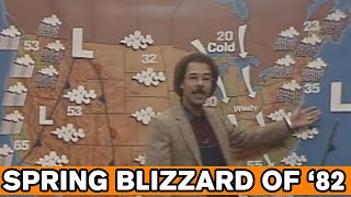 Blizzard of April 6 1982 shuts down tristate area [upl. by Tippets873]