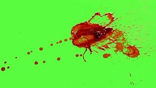 Top 10 Blood Effects Overlay On Green Screen Background HD Footage [upl. by Gonagle]