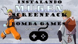 Como criar seu próprio jogo Mugen 8 Instalando Screenpack [upl. by Shriner]