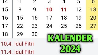 kalender 2024 [upl. by Oakie]