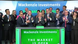 Mackenzie Investments Opens Toronto Stock Exchange October 4 2017 [upl. by Ardenia]