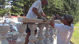 Installing a precast balustrade [upl. by Elephus]