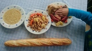 COCIDO de GARBANZOS Y SOPA CON FIDEOS Receta rápida olla express [upl. by Eninnaej]