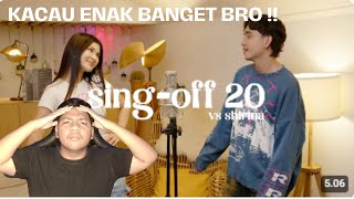 YOUTION YOGURT REACTION SINGOFF 20 REZA DARMAWANGSA  LIVE REACTION [upl. by Xonnel]