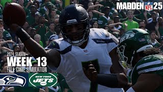 Seattle Seahawks vs New York Jets  Madden NFL 25 Simulation madden25 [upl. by Ettesyl]