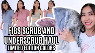 Figs Scrubs and Underscrub Haul and TryOn Limited Edition Colors I TIFFANYRN [upl. by Ardekal109]