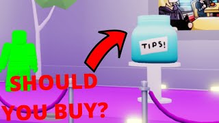 IS THE BIG TIP JAR WORTH IT  ROBLOX MY RESTAURANT [upl. by Milburt490]