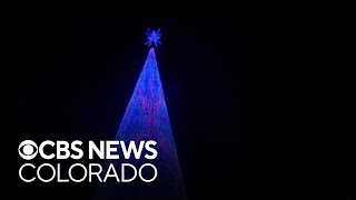 Mile High Tree gets lit up for the season in Denver [upl. by Conn]