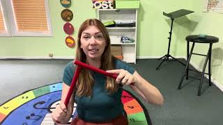 We are Tapping Rhythm Sticks song for infants toddlers and preschoolers [upl. by Janette]