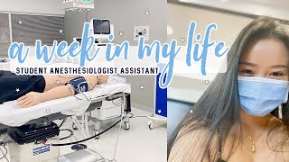 Student Anesthesiologist Assistant  A Realistic Week in My Life [upl. by Florencia]