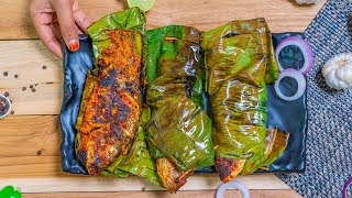 Banana Leaf Fish Fry Recipe  Fish Fry Recipe  Easy Fish Recipes  Tasteogram [upl. by Anneis]