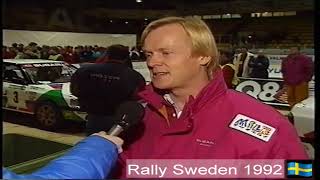 Ari Vatanen  Bruno Berglund Swedish rally 1992 😯 [upl. by Oirasor]