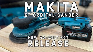 MAKITA 40V XGT 6inch Random Orbital Sander GOB01CZ [upl. by Aliakam423]