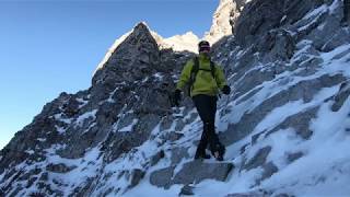 Mt Yamnuska Winter Hike  Canadian Rockies [upl. by Riba]