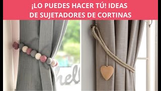 Prácticos Sujetadores De Cortinas Que Puedes Hacerlos Tú [upl. by Collete]