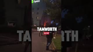 Tamworth Explodes Into Violence Hotel Fire tamworth uk [upl. by Sanson987]