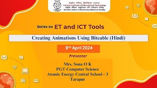 Series on ET and ICT ToolsCreating Animations Using Biteable Hindi [upl. by Awad]