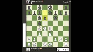 Jaque mate a piezas blancas con caballo en g3 checkmate jakemate mate chessgame chessplayer [upl. by Andres]