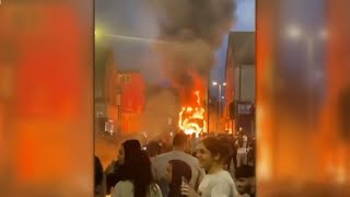 ‘Shocking scenes’ Multiple arrests after riots in Leeds [upl. by Ydnal179]