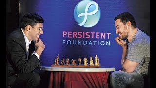 Super Star vs Super Star Amir Khan vs Vishy Anand [upl. by Ahouh]