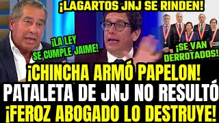 LO ACABÓ ABOGADO DE PATRICIA DEJA MUDO A CHINCHA Q LLORA PORQ JNJ SE RINDIÓ Y ACEPTA SU DESTITUCIÓN [upl. by Bourne]