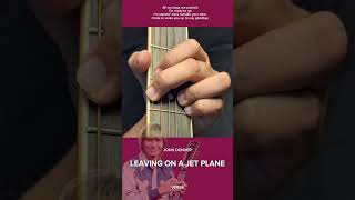 JOHN DENVER  LEAVING ON A JET PLANE  QUICK GUITAR TUTORIAL [upl. by Nelaf]