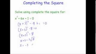 Completing the Square  Corbettmaths [upl. by Holey]