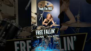 Tom Petty  Free Fallin’ Drum Cover  Drummer Cam Played Live By Teen Drummer Lauren Young [upl. by Bayard]