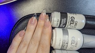 DIY Gel Nails at Home with Orly Builder in a Bottle amp Apres Short Stiletto Tips DIYNAILS  PHYRRA [upl. by Caputto]