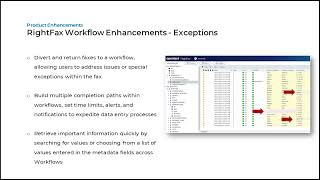 Whats New in RightFax 2XX RightFax Workflows  Exceptions [upl. by Harri650]