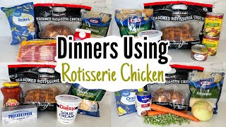 5 AMAZING Recipes Using Rotisserie Chicken  The Quickest Chicken Dinners EVER  Julia Pacheco [upl. by Ayekram]