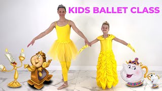 Ballet For Kids  Beauty And The Beast Ballet Class Ages 38  Be Our Guest amp Tale As Old As Time [upl. by Garfield]