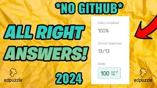 NEW Edpuzzle Hack Get every answer correct skip video NO GITHUB NO INSPECT 2024 [upl. by Brannon]