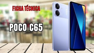 POCO C65  FICHA TÉCNICA 📱 canaldwn [upl. by Acirretahs]