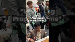 Magnus watching Ding Liren 💀💀 magnuscarlsen chess [upl. by Landes]