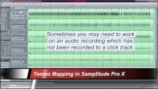 Samplitude Pro X  Tempo Mapping [upl. by Lauri]