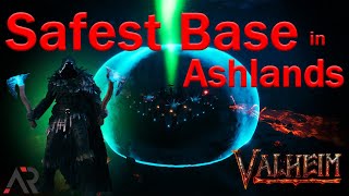 BUNKER Base in ASHLANDS StepbyStep Instructions  Valheim [upl. by Akcinehs507]