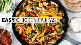 CHICKEN FAJITAS  the best easy mexican recipe  homemade seasoning [upl. by Butch41]