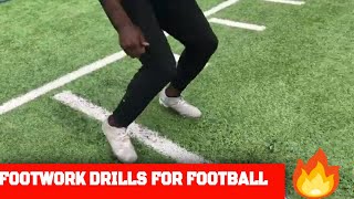 Footwork drills for football [upl. by Lakin]