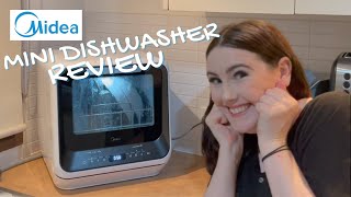 WE HAVE A DISHWASHER  MIDEA Mini Dishwasher Unboxing review general rambling and excitement [upl. by Tacy]