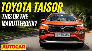 Toyota Taisor review  Maruti Fronx in Toyota clothes  First Drive  autocarindia1 [upl. by Inalej]