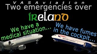 REAL ATC 2x B777s DUMPING FUEL over Ireland [upl. by Chery]