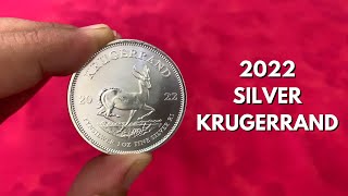 2022 Silver South African Krugerrand 1 Ounce Silver Coin  Aurinumde Unboxing [upl. by Nueoht490]