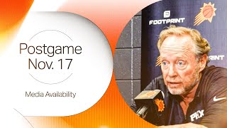 111724 Phoenix Suns Postgame Media Availability Head Coach Mike Budenholzer [upl. by Sillek]