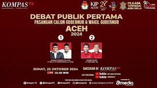 LIVE  Debat Publik Calon Gubernur dan Wakil Gubernur Aceh 2024 [upl. by Etselec780]