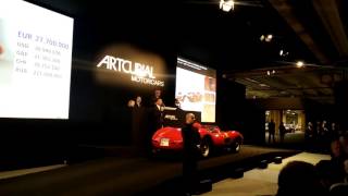 Vente aux enchères Artcurial 2016  record pour la Ferrari 335 Sport Scaglietti [upl. by Hecklau]