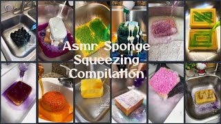 21MINUTES VIDEOCleantok Sponge Squeezing AsmrCompilation 💜💛💙💚🧡🖤❤️🤍✨💦🧽🌈 [upl. by Arreik]